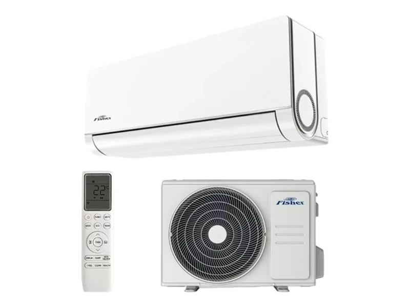 Fisher Nordic Plus 3,5 kW oldalfali split klíma szett beltéri és kültéri egységgel, távirányítóval